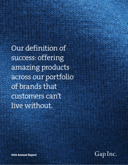 Our definition of success: offering amazing products across our portfolio