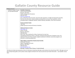 Gallatin County Resource Guide 