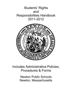 Students’ Rights and Responsibilities Handbook 2011-2012