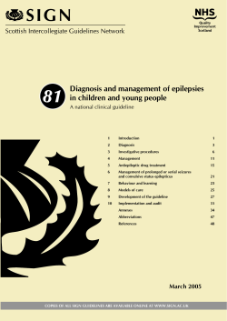 81 ���� Diagnosis and management of epilepsies in children and young people