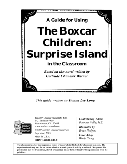 The Boxcar Children: Surprise Island A Guide for Using