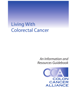 Living With Colorectal Cancer An Information and Resources Guidebook