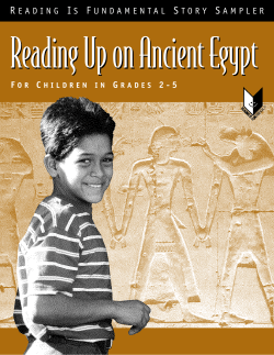 Reading Up on Ancient Egypt R I F