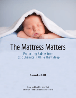 The Mattress Matters Protecting Babies from Toxic Chemicals While They Sleep