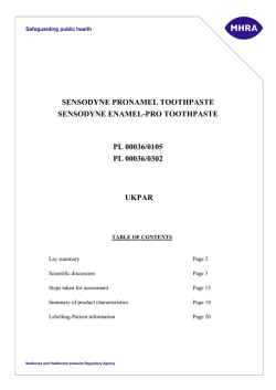 SENSODYNE PRONAMEL TOOTHPASTE SENSODYNE ENAMEL-PRO TOOTHPASTE  PL 00036/0105