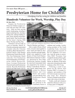 Presbyterian Home for Children Hundreds Volunteer for Work, Worship, Play Day