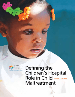 Defining the Children’s Hospital Role in Child Maltreatment
