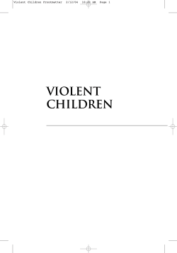 Violent Children Violent Children Frontmatter  2/12/04  10:20 AM  Page...