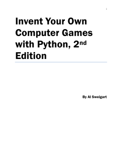 Invent Your Own Computer Games with Python, 2