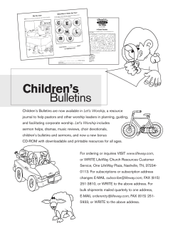 Children’s Bulletins