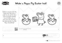 Make a Peppa Pig Easter hat!