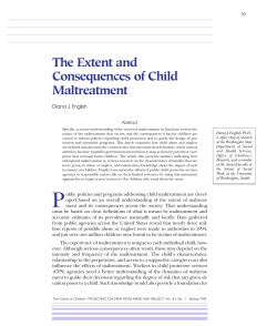 The Extent and Consequences of Child Maltreatment Diana J. English