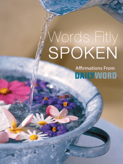 SPOKEN Words Fitly  Affirmations From
