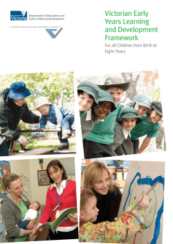 Victorian Early Years Learning and Development Framework