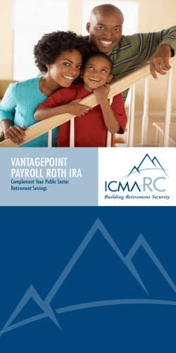 Vantagepoint payroll roth ira Complement your public Sector retirement Savings