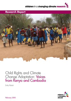 Child Rights and Climate Change Adaptation: Voices from Kenya and Cambodia