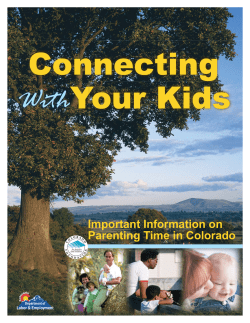 With Important Information on Parenting Time in Colorado