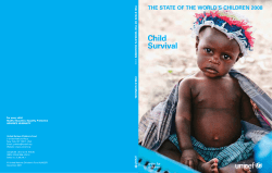 Child Survival THE STATE OF THE WORLD’S CHILDREN 2008