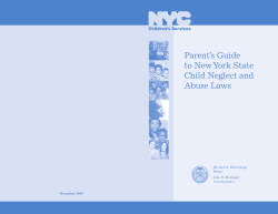 Parent’s Guide to NewYork State Child Neglect and Abuse Laws