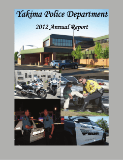 Yakima Police Department 2012 Annual Report