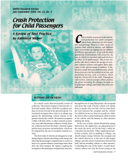 C Crash Protection for Child Passengers A Review of Best Practice