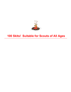 100 Skits!  Suitable for Scouts of All Ages