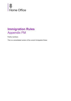 Immigration Rules Appendix FM  Family members