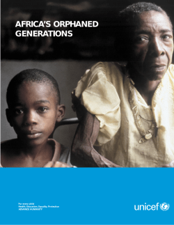 AFRICA’S ORPHANED GENERATIONS