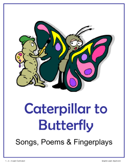 Caterpillar to Butterfly Songs, Poems &amp; Fingerplays