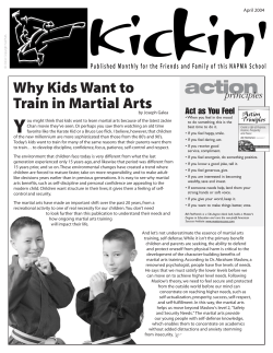 Y action Why Kids Want to Train in Martial Arts
