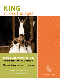 king across the ages Martin Luther King, Jr., Day Monday, January 17, 2011