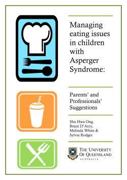 Managing eating issues in children with