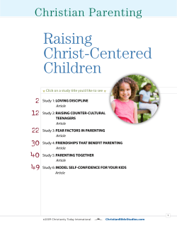 Raising Christ-Centered Children Christian Parenting