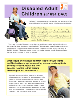 Disabled Adult Children (§1634 DAC)