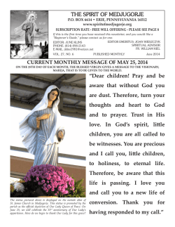 THE SPIRIT OF MEDJUGORJE