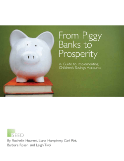 From Piggy Banks to Prosperity A Guide to Implementing