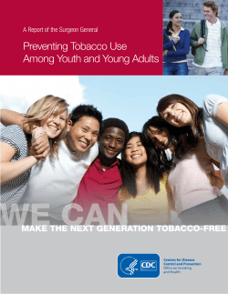 Preventing Tobacco Use Among Youth and Young Adults