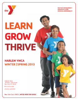 LEARN GROW THRIVE HARLEm YmCA