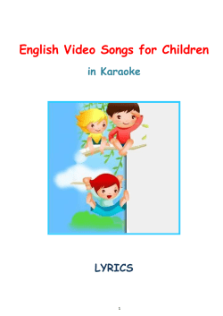 English Video Songs for Children in Karaoke LYRICS