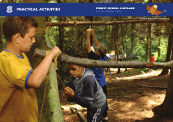 8 PRACTICAL ACTIVITIES FOREST SCHOOL SCOTLAND discover, develop, deliver