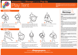 &amp; Play Tent Assembly Storage