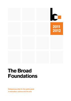 The Broad Foundations  2011