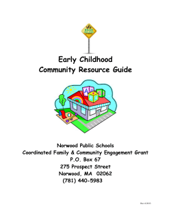 Early Childhood Community Resource Guide