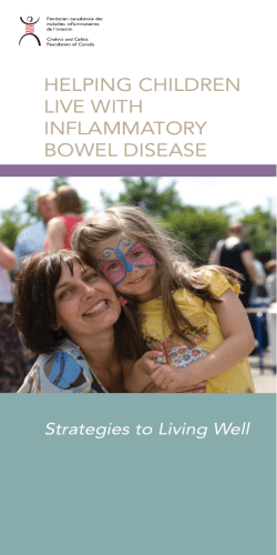 HELPING CHILDREN LIVE WITH INFLAMMATORY BOWEL DISEASE