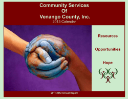 Community Services Of Venango County, Inc. Resources