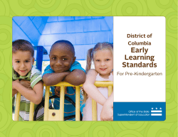 Early Learning Standards District of