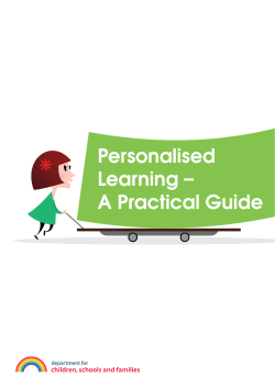 Personalised Learning – A Practical Guide