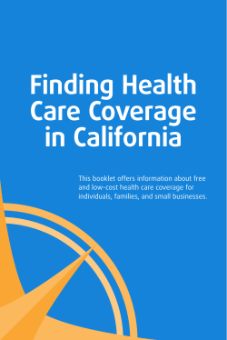 Finding Health Care Coverage in California