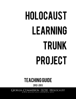 Holocaust Learning Trunk Project