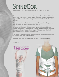 first ever dynamic scoliosis brace for children and adults